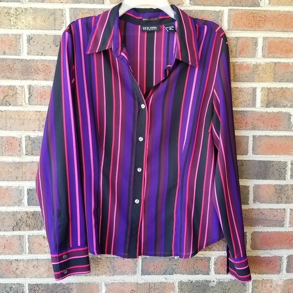 New York & Company Stripped Top - Picture 1 of 4